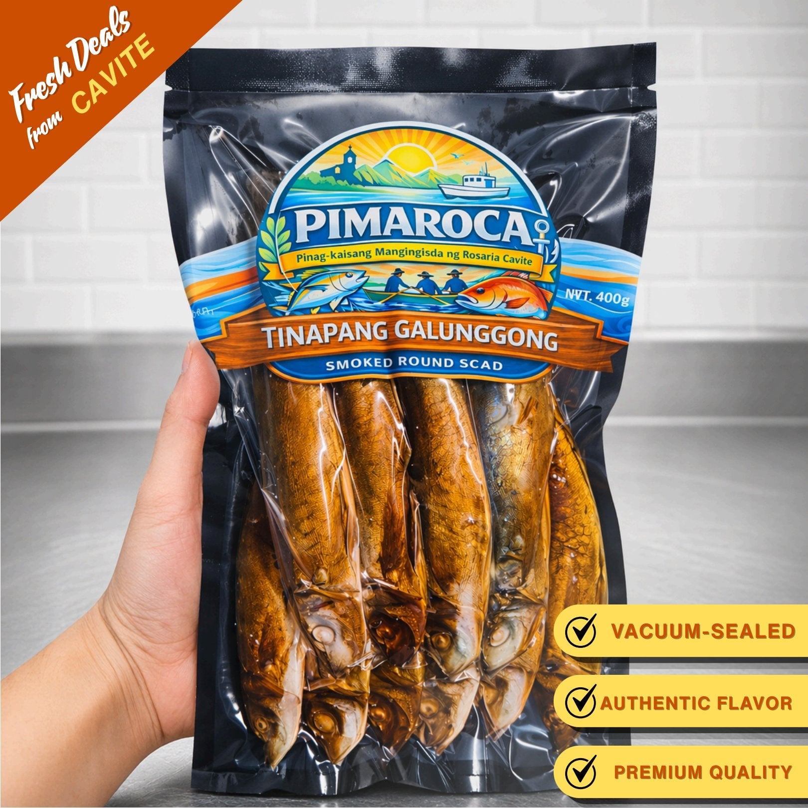 Tinapang Galunggong

(Smoked Round Scad)