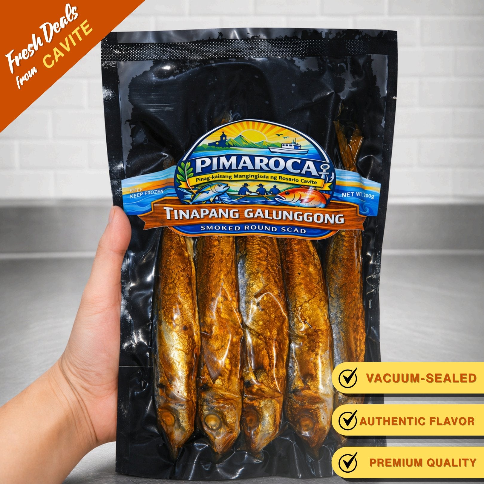 Tinapang Galunggong

(Smoked Round Scad)