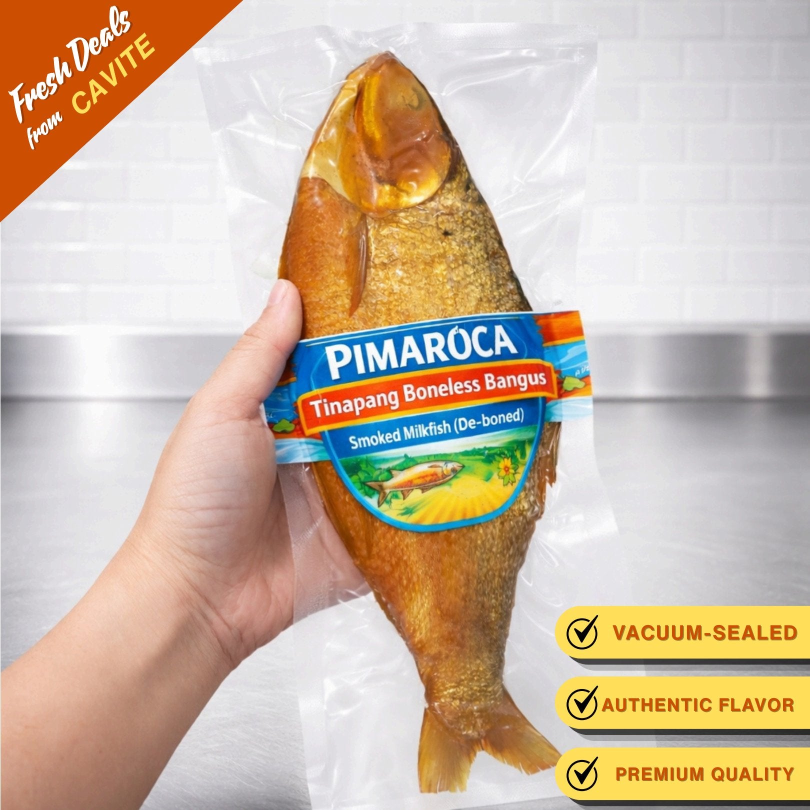 Tinapang Boneless Bangus (Smoked Milkfish De-boned)