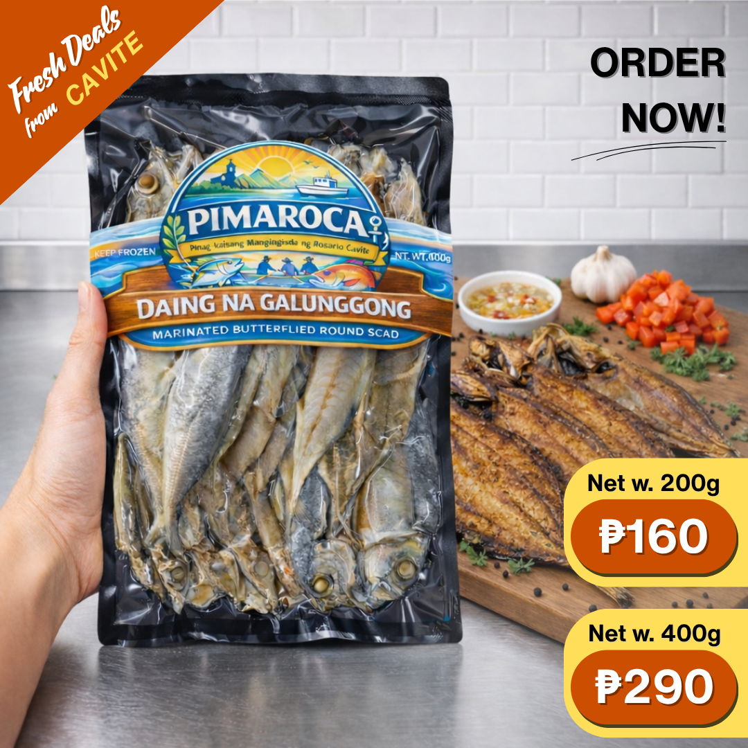 Daing na Galunggong (Marinated & Sun-dried Butterflied Round Scad)