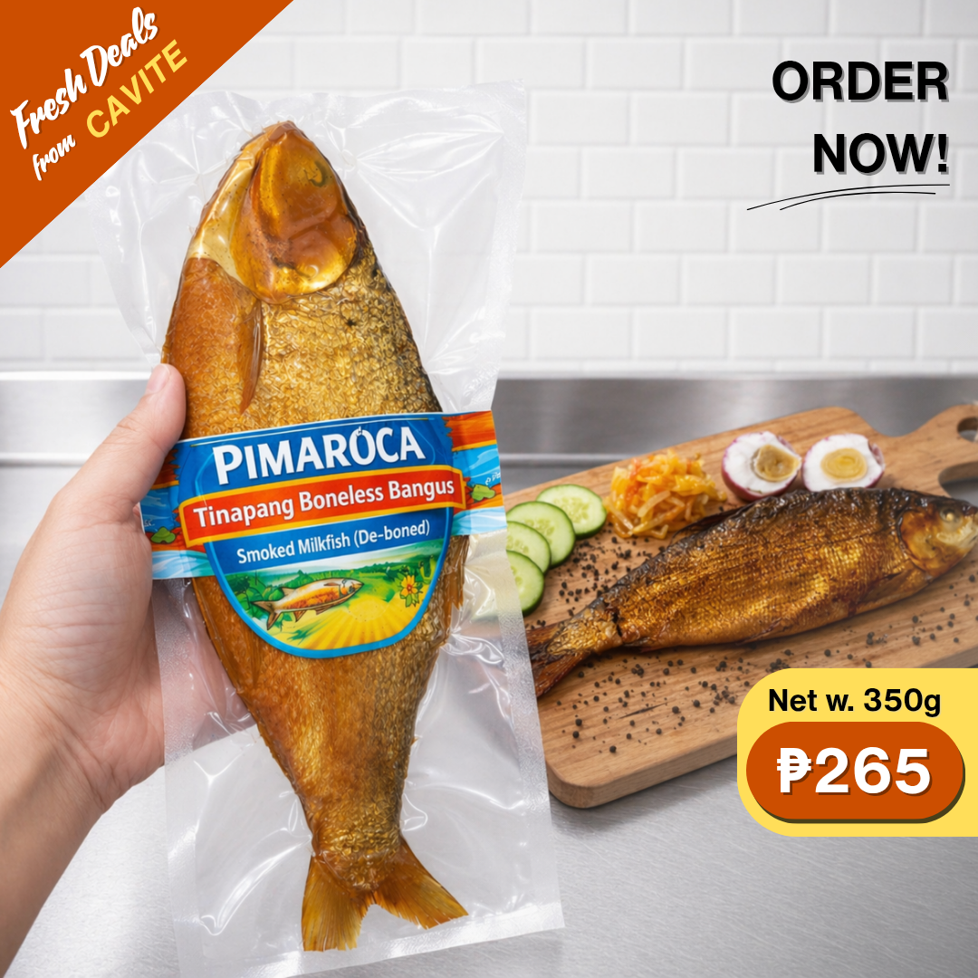 Tinapang Boneless Bangus (Smoked Milkfish De-boned)